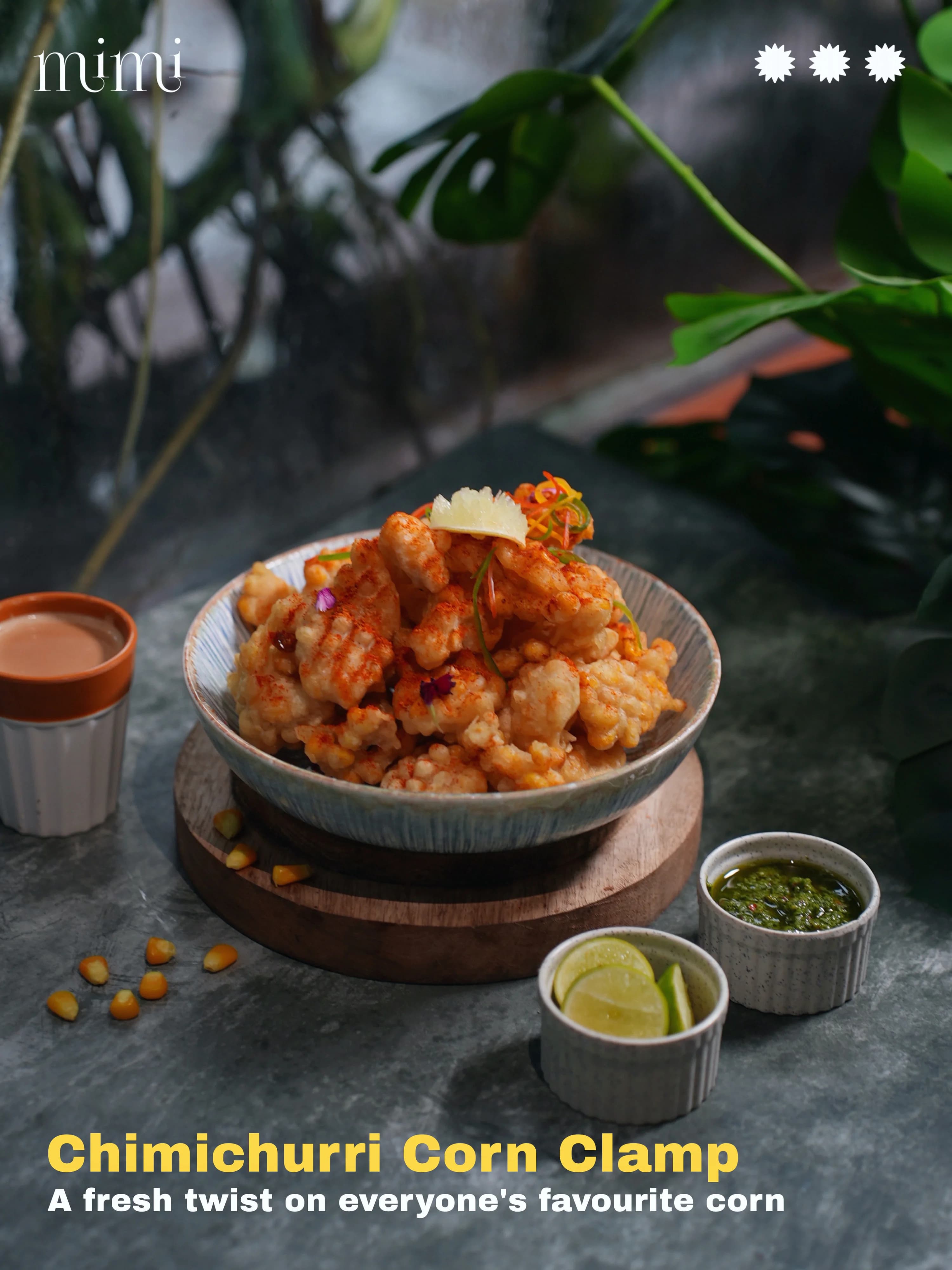 Chimichurri Corn Clamp at Mimi Cafe Kalyan